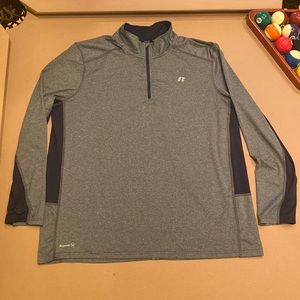 Russell quarter-zip long sleeve shirt, mens size XL